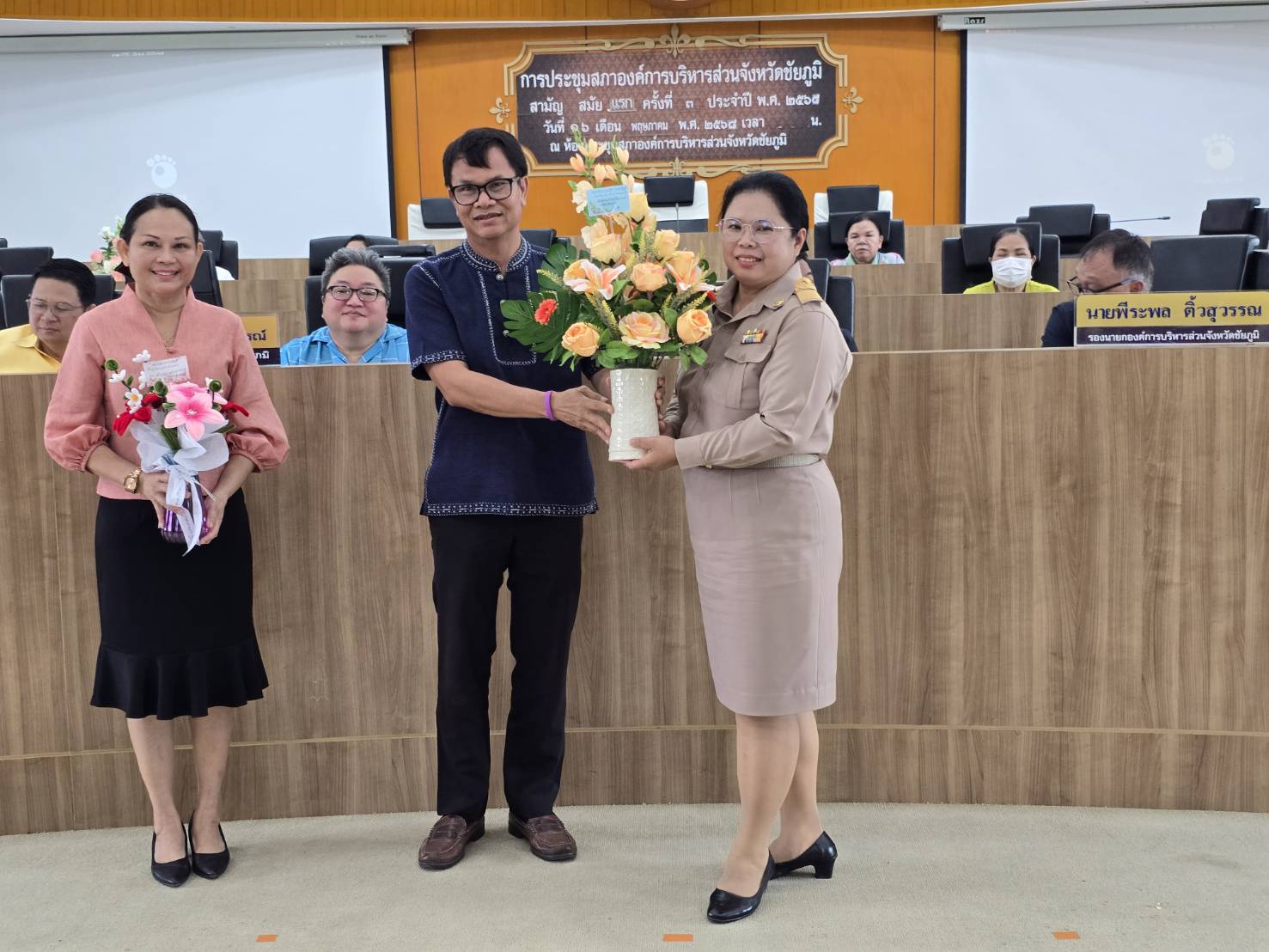 กิจกรรมต้อนรับข้าราชการรับโอนมายังสังกัดองค์การบริหารส่วนจังหวัดชัยภูมิ 5 มิถุนายน 2568 (8)