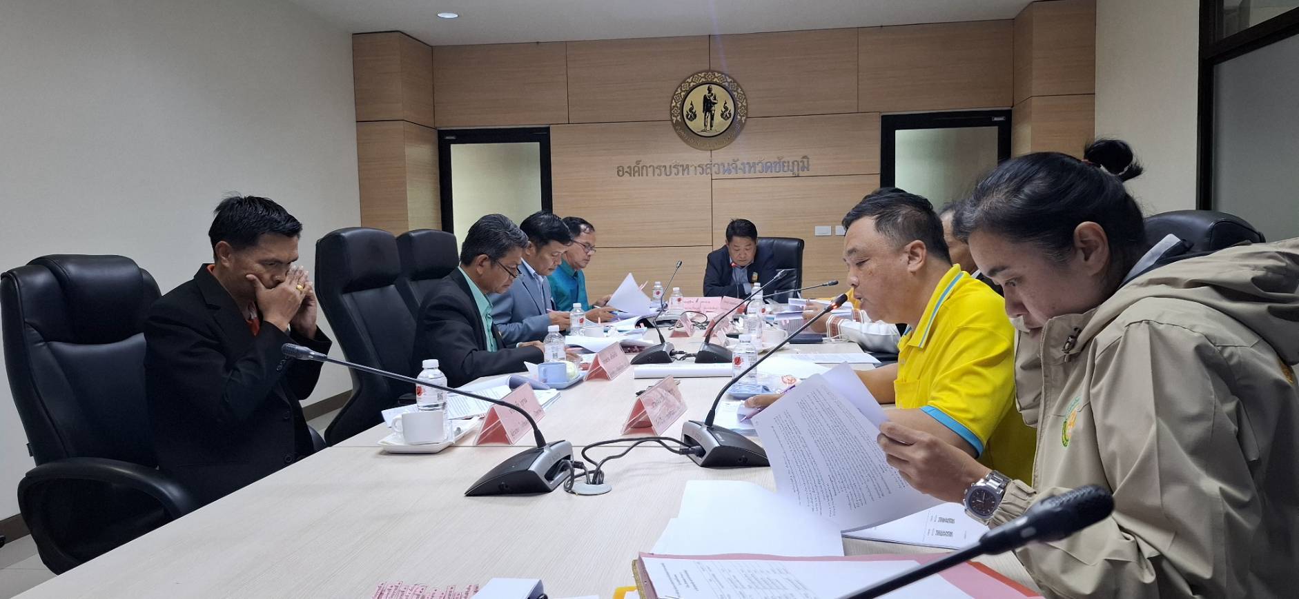 การประชุมคณะกรรมการกลั่นกรองการย้ายข้าราชการครู สังกัดองค์การบริหารส่วนจังหวัดชัยภูมิ (1)