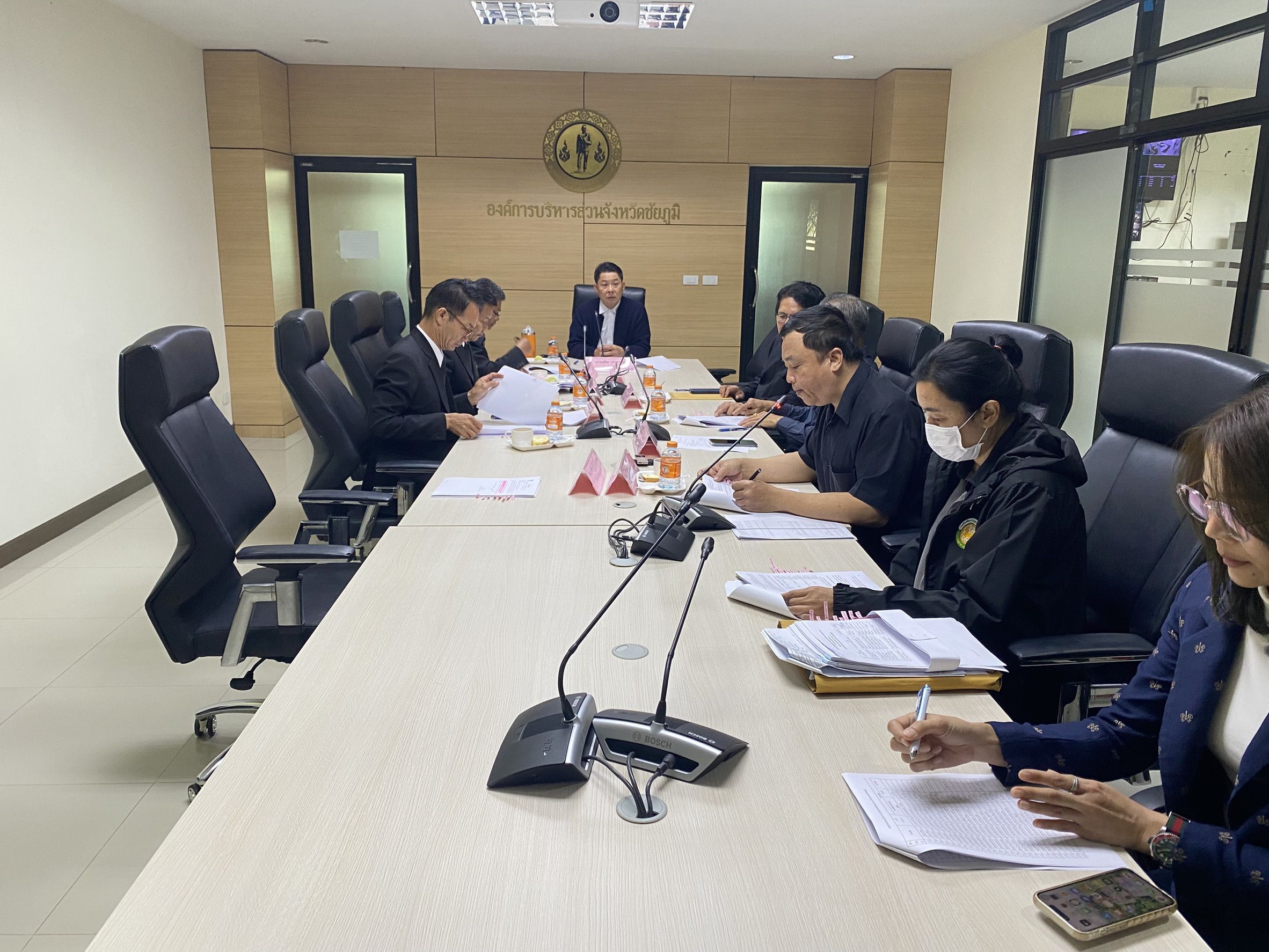 การประชุมพิจารณากลั่นกรองการย้ายข้าราชการครูในสังกัดองค์การบริหารส่วนจังหวัดชัยภูมิ