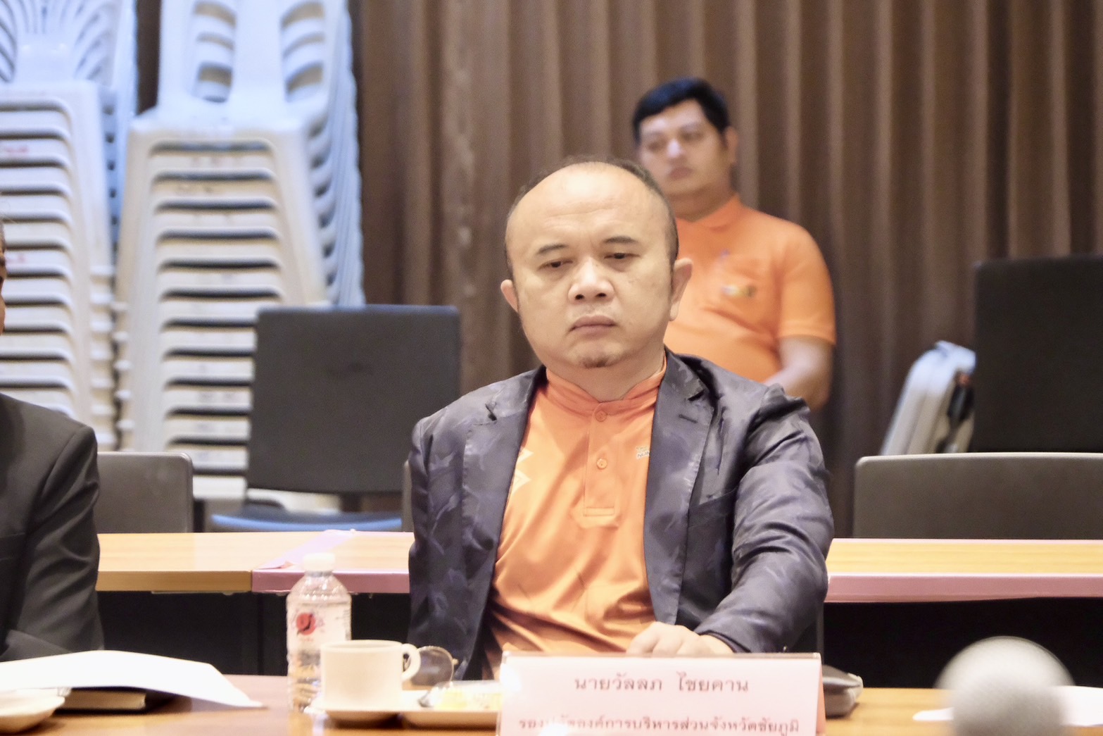 การประชุม คณะกรรมการดำเนินการสอบคัดเลือก ข้าราชการองค์การบริหารส่วนจังหวัด 
        ให้ดำรงตำแหน่งในต่างสายงานจากประเภททั่วไปเป็นประเภทวิชาการ ในสังกัดองค์การบริหารส่วนจังหวัดชัยภูมิ (7)